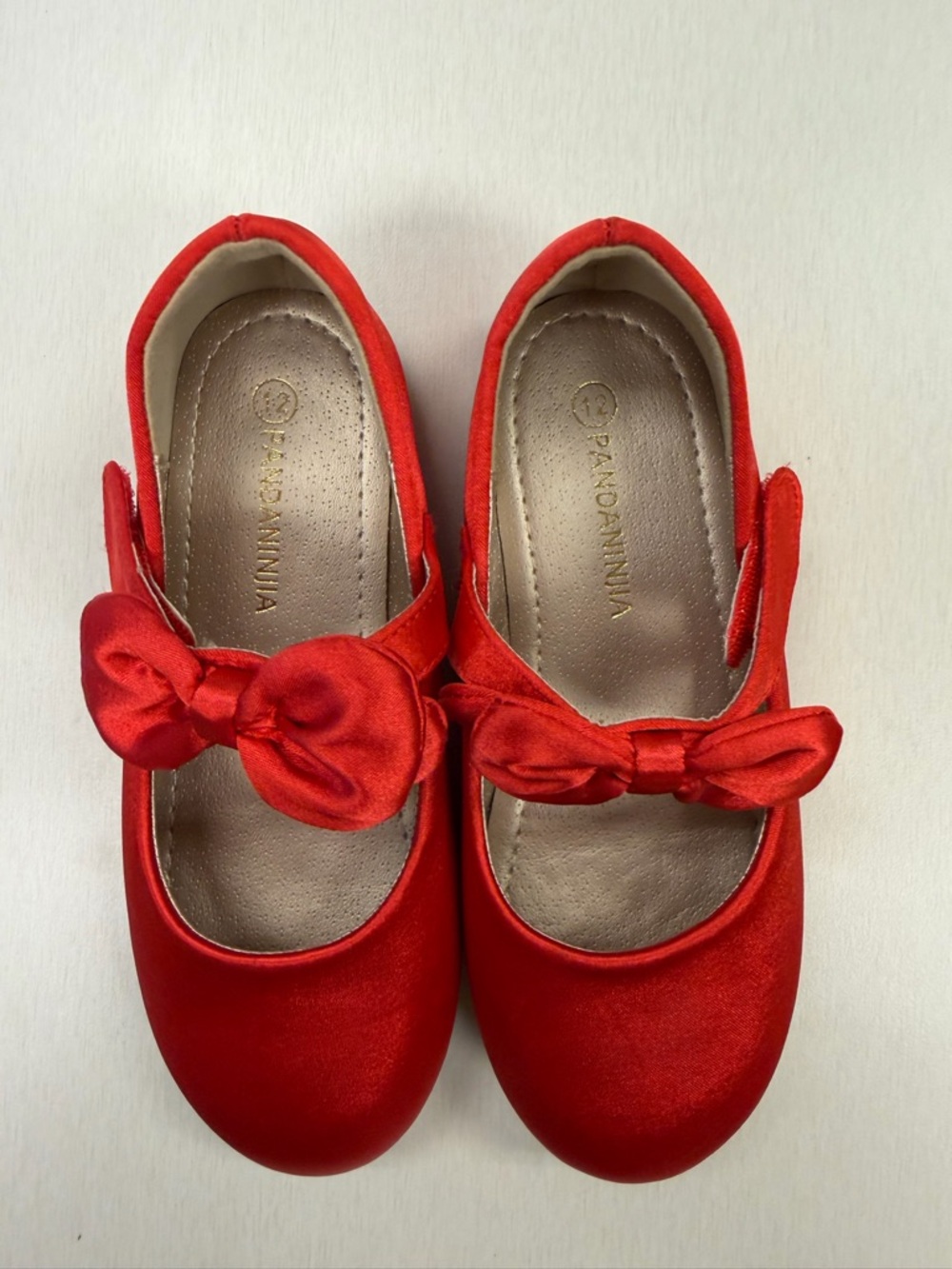 Girls' Red Bow Shoes